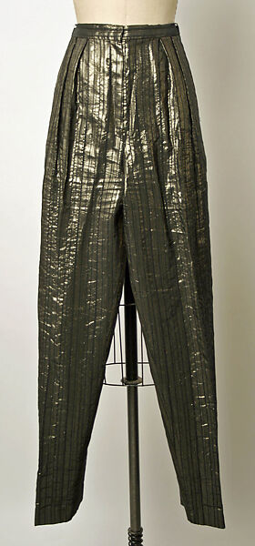 Ensemble, Giorgio di Sant'Angelo (American, born Italy, 1933–1989), synthetic lamé, silk, American