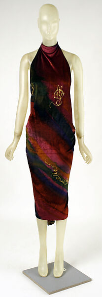 Dress, Giorgio di Sant'Angelo (American, born Italy, 1933–1989), synthetic fiber, silk, American