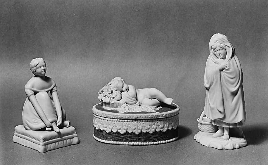 Box, Parian porcelain, American