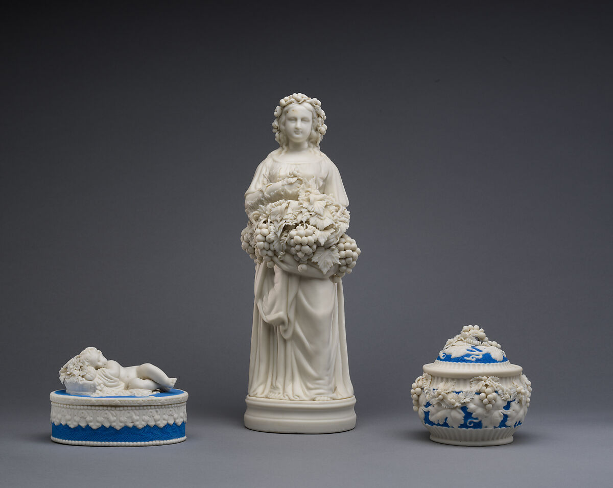 Box, Parian porcelain, American
