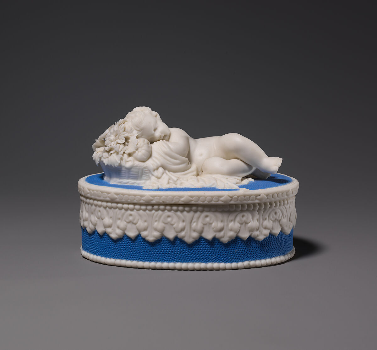 Box, Parian porcelain, American 