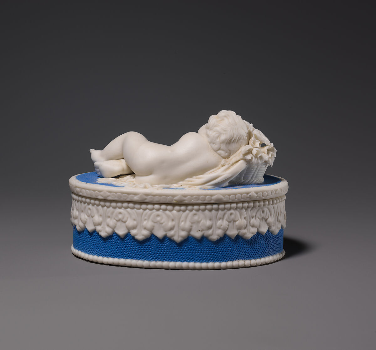 Box, Parian porcelain, American
