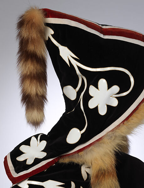 Cape, Giorgio di Sant'Angelo (American, born Italy, 1933–1989), cotton, fur, plastic (vinyl), feathers, American