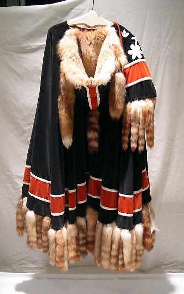 Cape, Giorgio di Sant'Angelo (American, born Italy, 1933–1989), cotton, fur, plastic (vinyl), feathers, American
