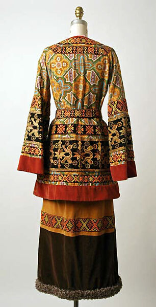 Ensemble, Giorgio di Sant'Angelo (American, born Italy, 1933–1989), (a) wool, cotton; (b,c) cotton; (d) cotton, wood, glass, American