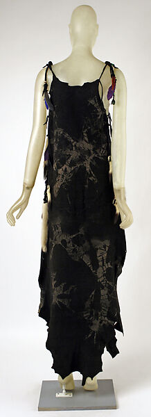 Ensemble, Giorgio di Sant'Angelo (American, born Italy, 1933–1989), (a) leather, fur, feather, plastic; (b) leather, American