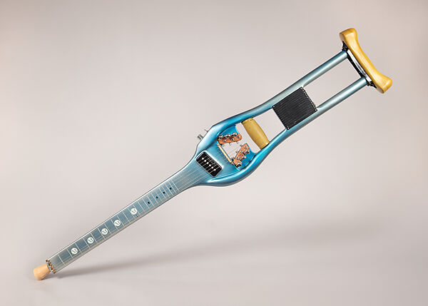 Electric Hawaiian Guitar, Semie Moseley  American, Wood, rubber, brass, and chrome