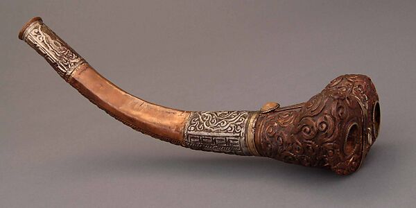 End-blown trumpet, Rkangling, Copper alloy, Tibetan