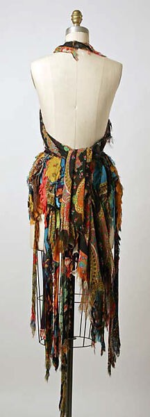 Ensemble, Giorgio di Sant'Angelo (American, born Italy, 1933–1989), (a) silk; (b) silk, lycra; (c)silk, cotton string, glass, American