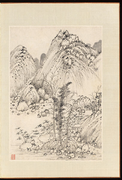 Landscapes, Yang Bu (Chinese, 1598–1657), Album of twenty leaves; ink on paper, China