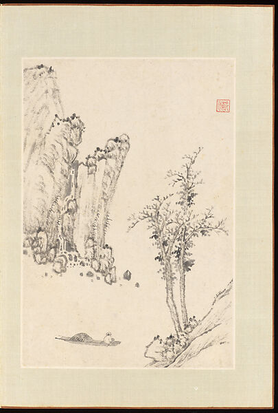 Landscapes, Yang Bu (Chinese, 1598–1657), Album of twenty leaves; ink on paper, China
