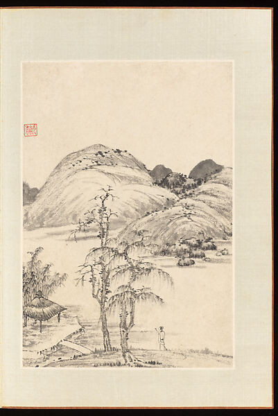 Landscapes, Yang Bu (Chinese, 1598–1657), Album of twenty leaves; ink on paper, China