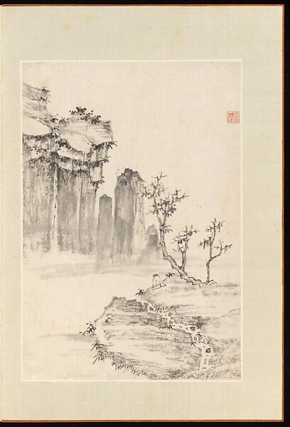 Landscapes, Yang Bu (Chinese, 1598–1657), Album of twenty leaves; ink on paper, China