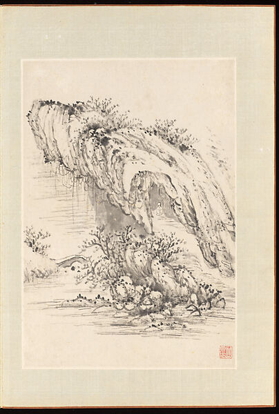 Landscapes, Yang Bu (Chinese, 1598–1657), Album of twenty leaves; ink on paper, China