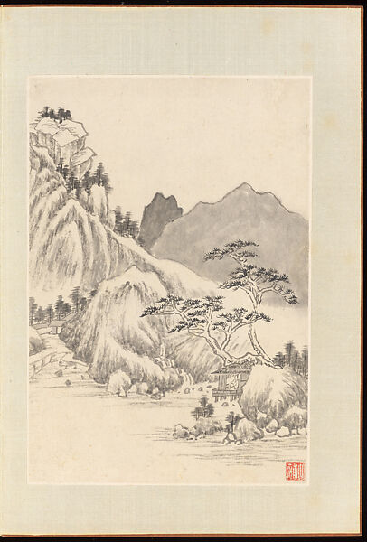 Landscapes, Yang Bu (Chinese, 1598–1657), Album of twenty leaves; ink on paper, China