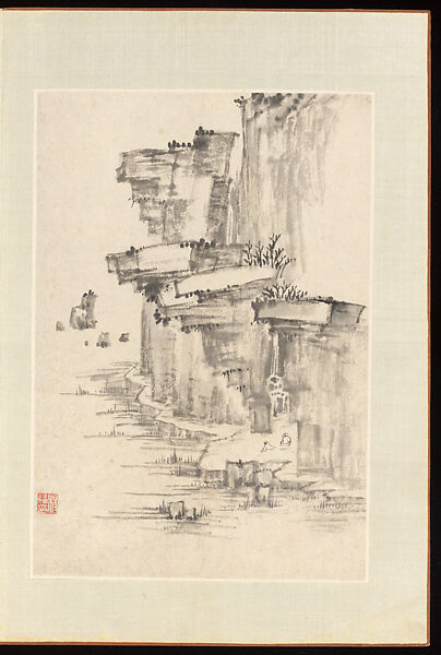 Landscapes, Yang Bu (Chinese, 1598–1657), Album of twenty leaves; ink on paper, China