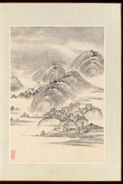 Landscapes, Yang Bu (Chinese, 1598–1657), Album of twenty leaves; ink on paper, China