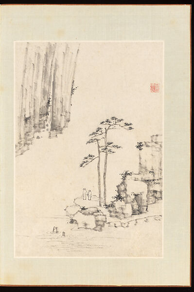 Landscapes, Yang Bu (Chinese, 1598–1657), Album of twenty leaves; ink on paper, China