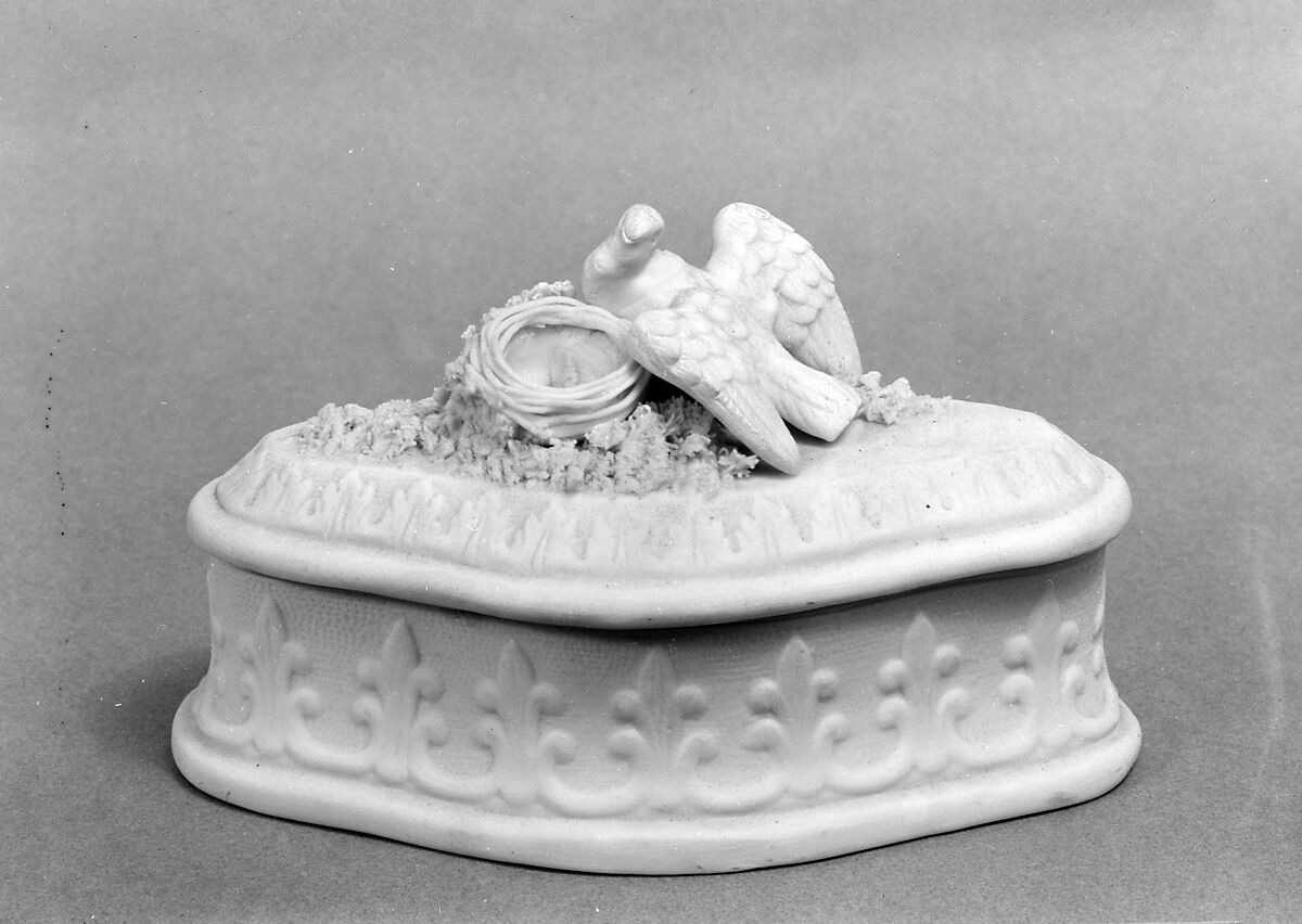 Box, Parian porcelain, American 