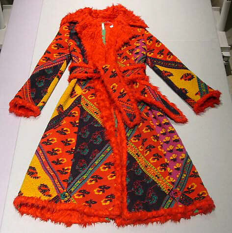 Coat, Giorgio di Sant'Angelo (American, born Italy, 1933–1989), wool, synthetic fiber, American