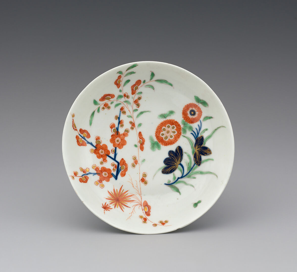 Saucer (part of a service), Worcester factory (British, 1751–2008), Soft-paste porcelain, British, Worcester 