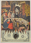 (Bosch - Noces de Cana), Ted Joans  American, Cut and pasted printed papers, pricking and hair