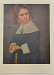 (Frans Hals - Portrait of A Woman), Ted Joans  American, Cut and pasted printed papers on postcard