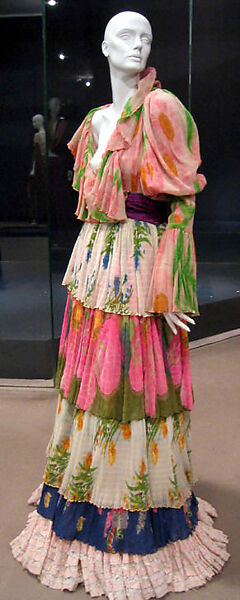 Ensemble, Giorgio di Sant'Angelo (American, born Italy, 1933–1989), (a, b) synthetic, fiber; (c) silk, American