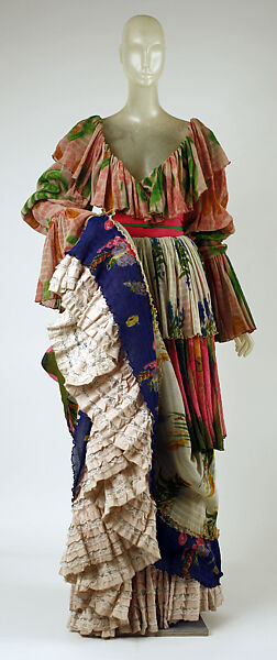 Ensemble, Giorgio di Sant&#39;Angelo (American, born Italy, 1933–1989), (a, b) synthetic, fiber; (c) silk, American 