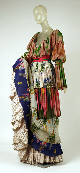 Ensemble, Giorgio di Sant'Angelo (American, born Italy, 1933–1989), (a, b) synthetic, fiber; (c) silk, American