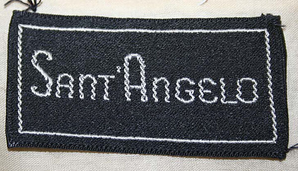 Ensemble, Giorgio di Sant'Angelo (American, born Italy, 1933–1989), (a) cotton/linen, wood; (b) nylon, wood; (c–f) cotton/metallic thread, American