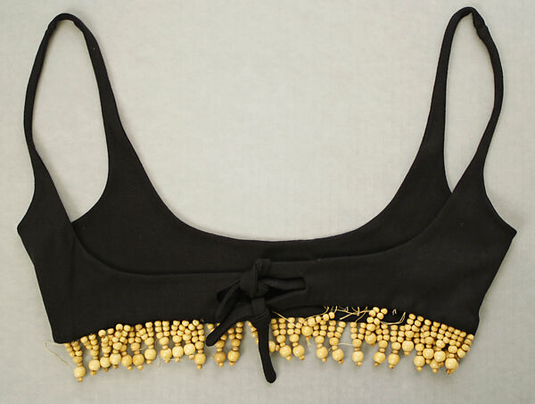 Ensemble, Giorgio di Sant'Angelo (American, born Italy, 1933–1989), (a) cotton/linen, wood; (b) nylon, wood; (c–f) cotton/metallic thread, American