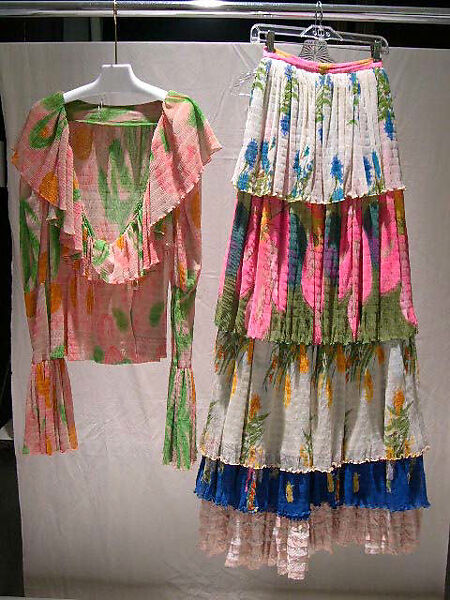 Skirt, Giorgio di Sant'Angelo (American, born Italy, 1933–1989), nylon, acrylic, polyester, American