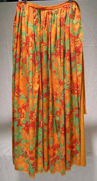 Skirt, Giorgio di Sant'Angelo (American, born Italy, 1933–1989), cotton, silk, American