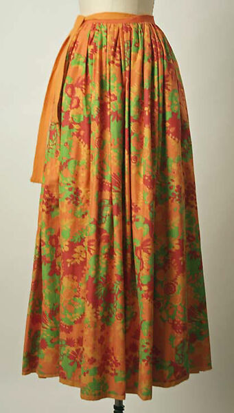 Skirt, Giorgio di Sant&#39;Angelo (American, born Italy, 1933–1989), cotton, silk, American 