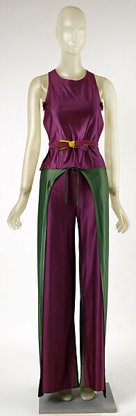 Trousers, Giorgio di Sant&#39;Angelo (American, born Italy, 1933–1989), polyester, American 