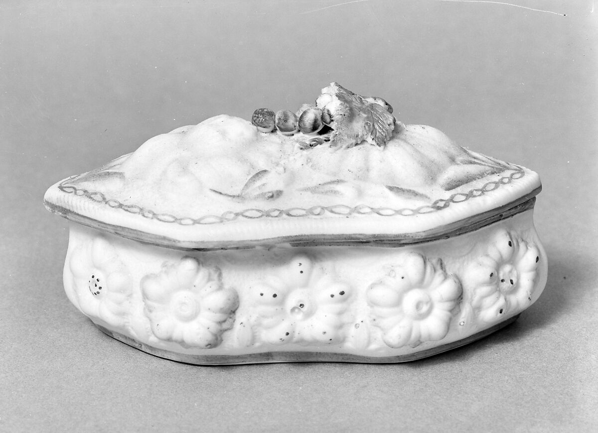 Box, Parian porcelain, American 