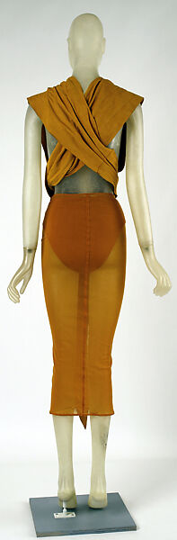 Ensemble, Giorgio di Sant'Angelo (American, born Italy, 1933–1989), leather, synthetic fiber, Lycra, American