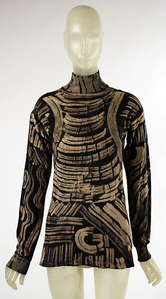 Turtleneck sweater, Giorgio di Sant&#39;Angelo (American, born Italy, 1933–1989), cotton, American 