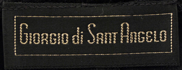 Ensemble, Giorgio di Sant'Angelo (American, born Italy, 1933–1989), synthetic fiber, American