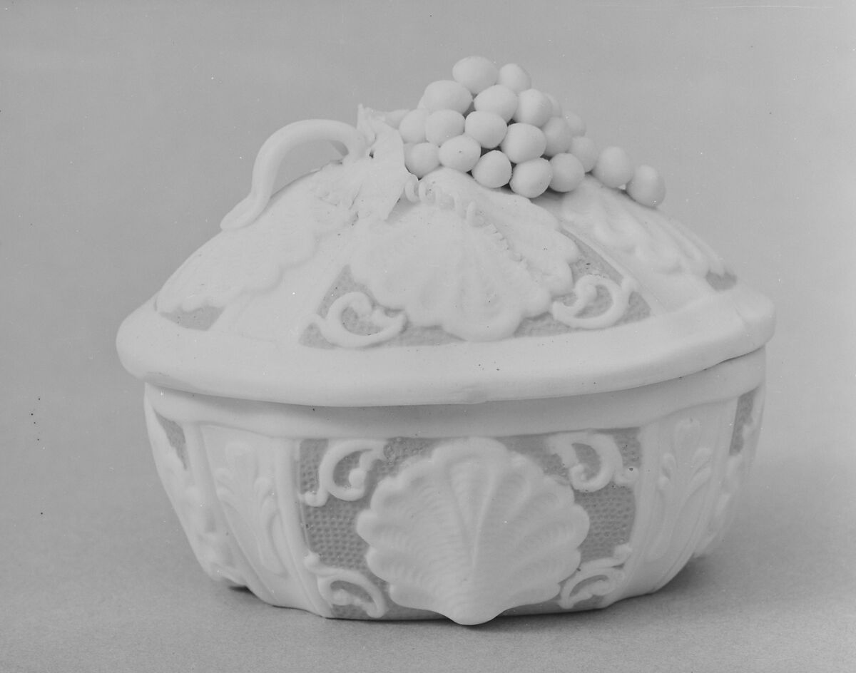 Box, Parian porcelain, American 