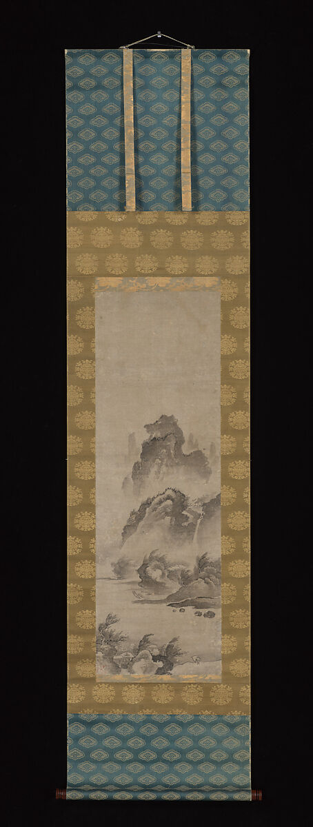 Landscape, Unidentified artist, Hanging scroll; ink on paper, Korea