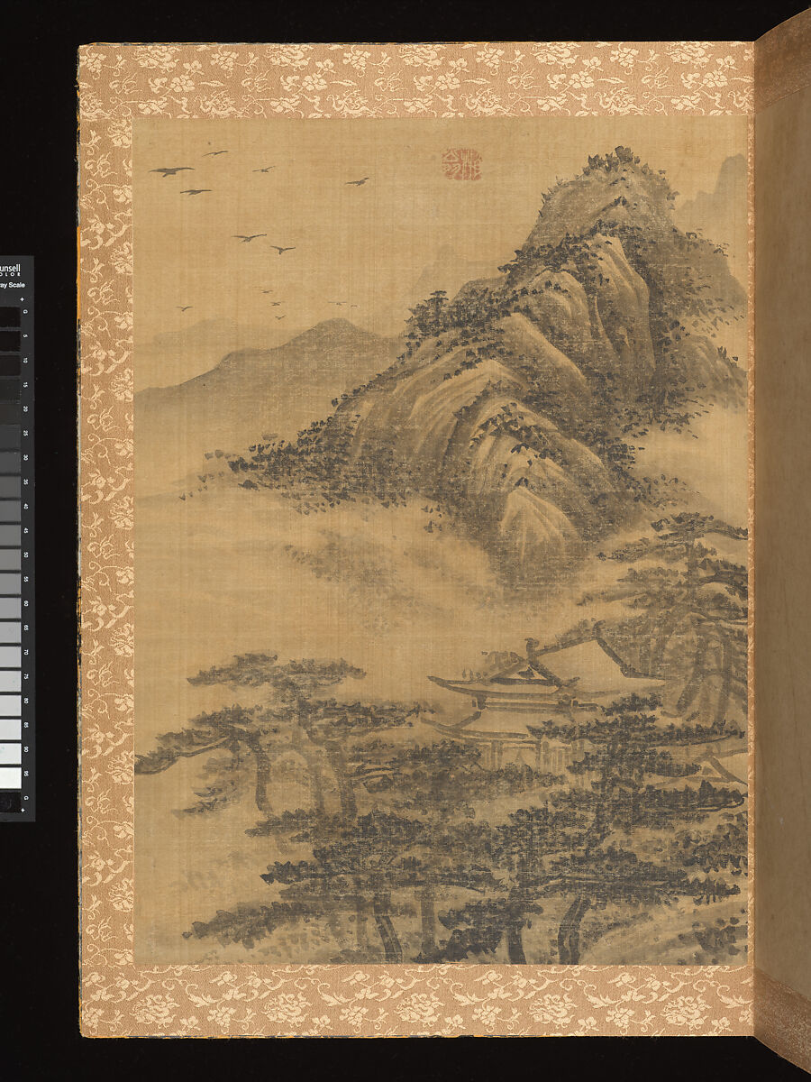 Album of Landscapes, Yi Jeong (Korean, 1578–1607), Album of eight leaves: ink on silk;, Korea