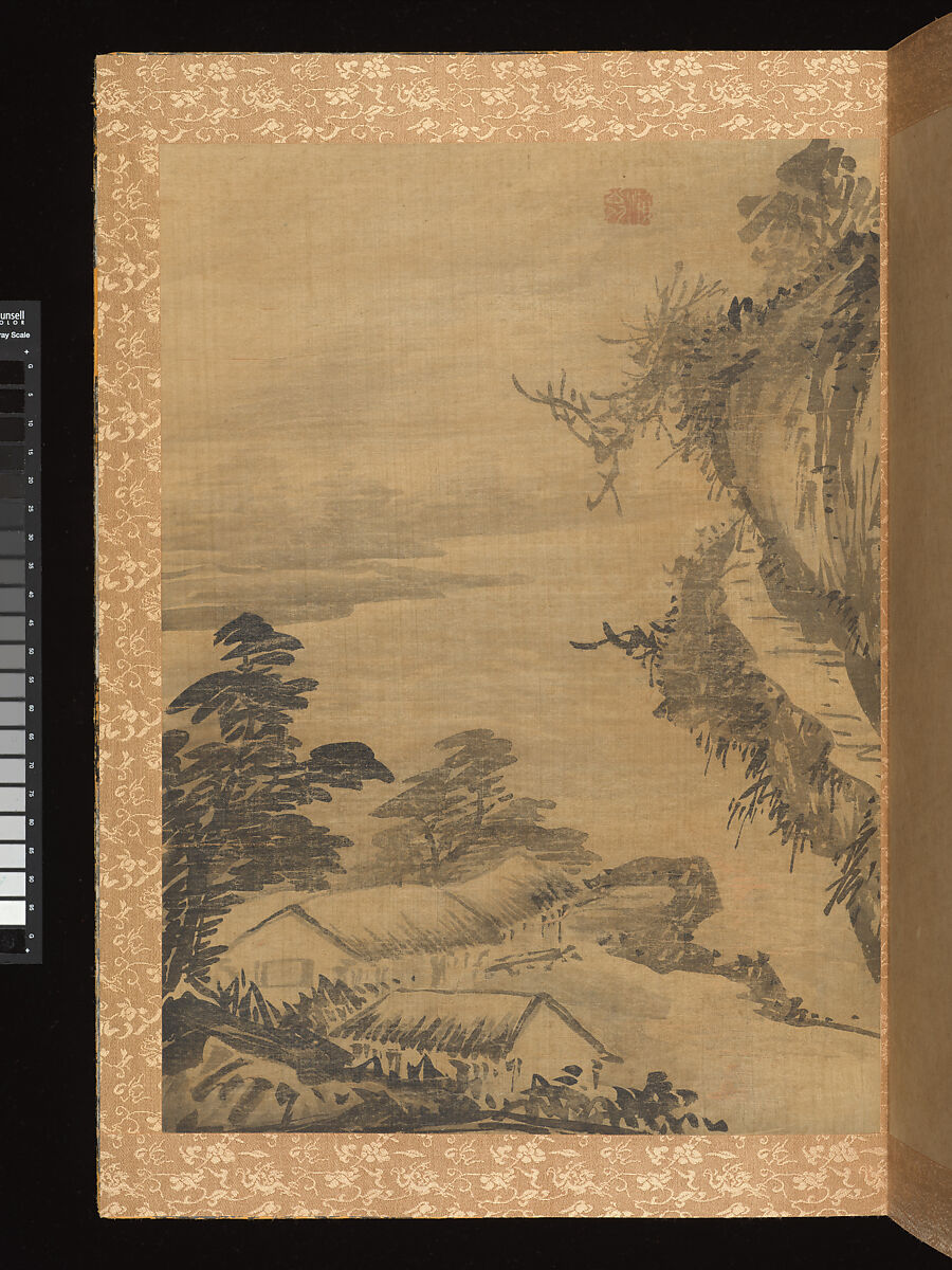 Album of Landscapes, Yi Jeong (Korean, 1578–1607), Album of eight leaves: ink on silk;, Korea