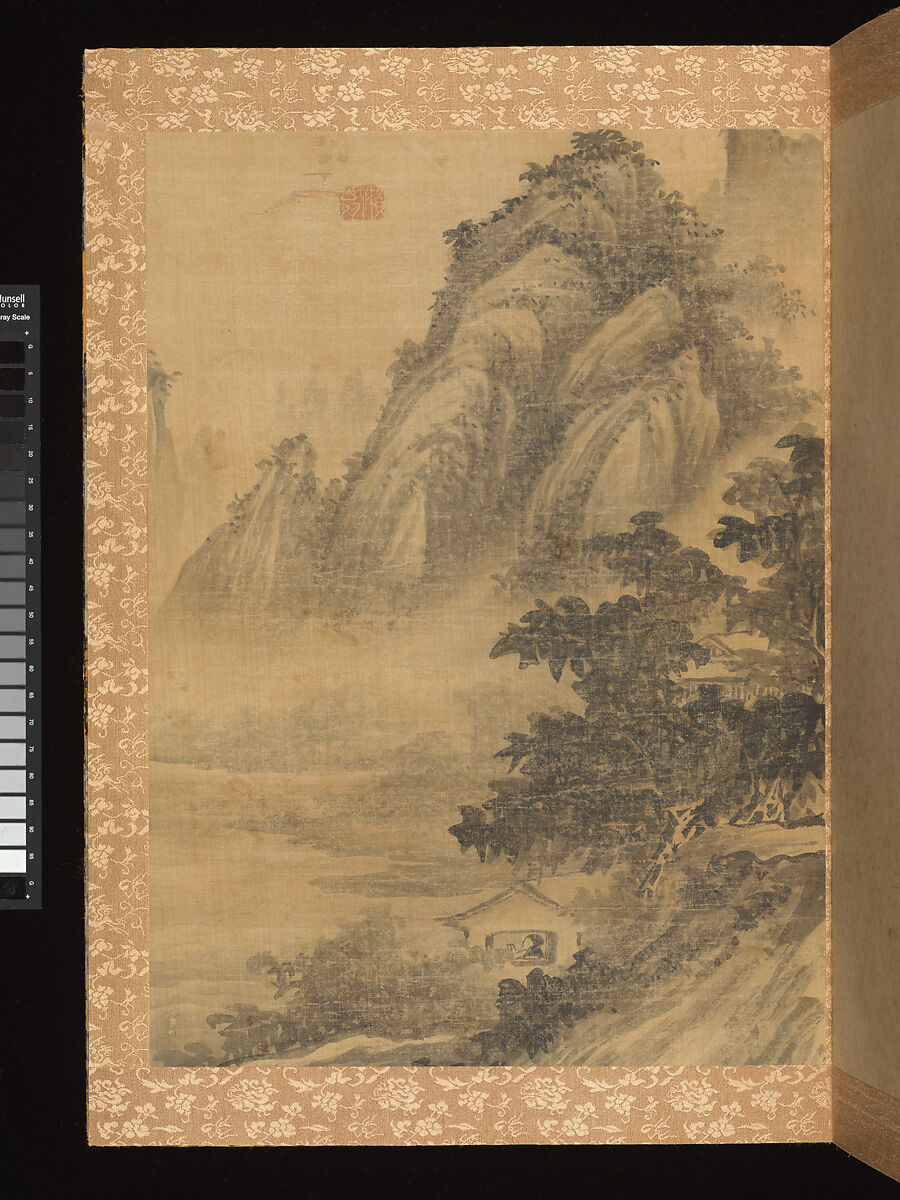 Album of Landscapes, Yi Jeong (Korean, 1578–1607), Album of eight leaves: ink on silk;, Korea