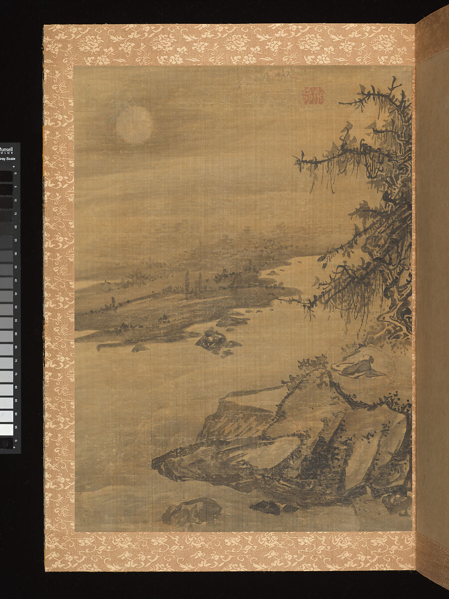 Album of Landscapes, Yi Jeong (Korean, 1578–1607), Album of eight leaves: ink on silk;, Korea