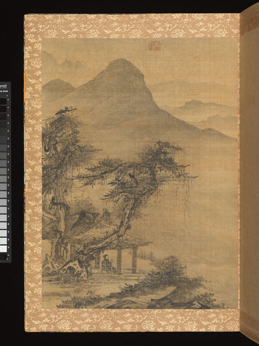 Album of Landscapes, Yi Jeong (Korean, 1578–1607), Album of eight leaves: ink on silk;, Korea