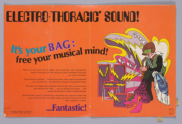 Kustom Electronics "The Bag" Poster, Offset lithograph