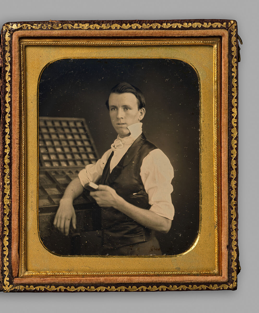 [Portrait of E.J. Odell, Typesetter], Unknown, Daguerreotype