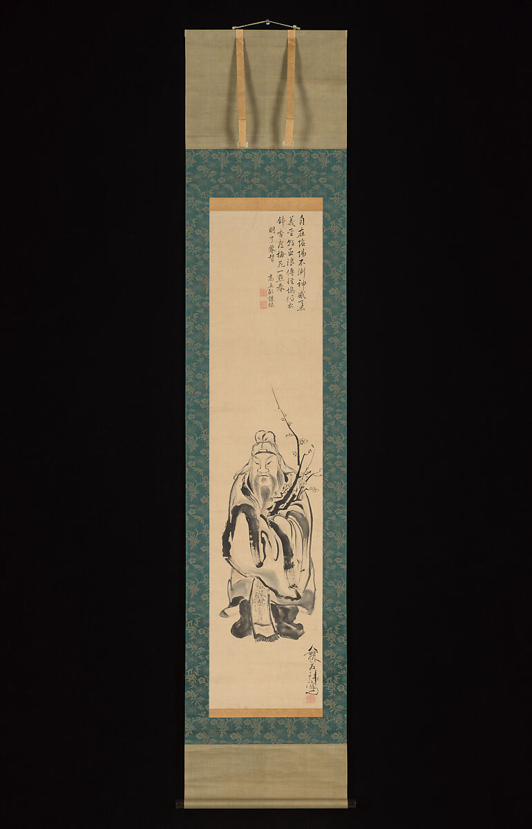 Tenjin Travelling to China, Ike no Taiga (Japanese, 1723–1776), Hanging scroll; ink on paper, Japan